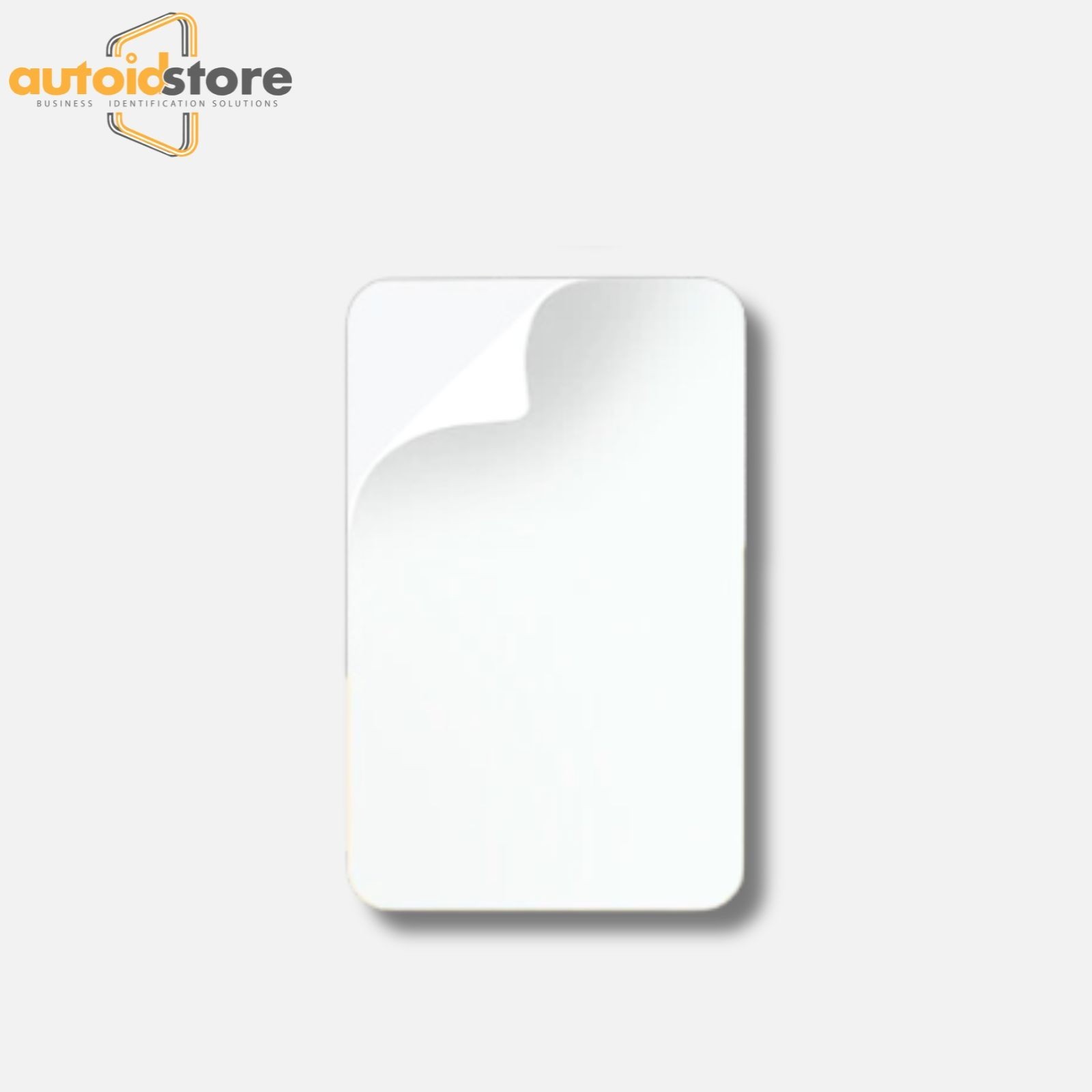 500 Blank White PVC Cards, CR80, 10 Mil, Adhesive back with Mylar release liner