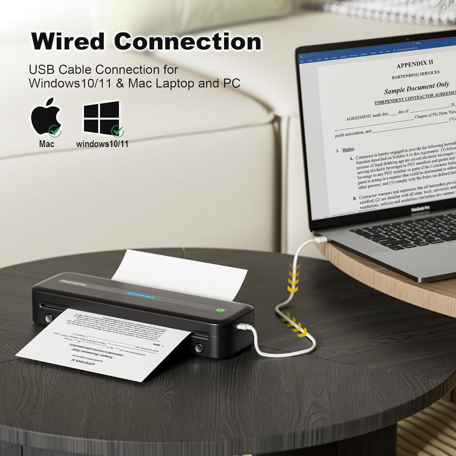 Phomemo M832 Thermal Printer Wireless Inkless Printer for Travel Office Home LOT