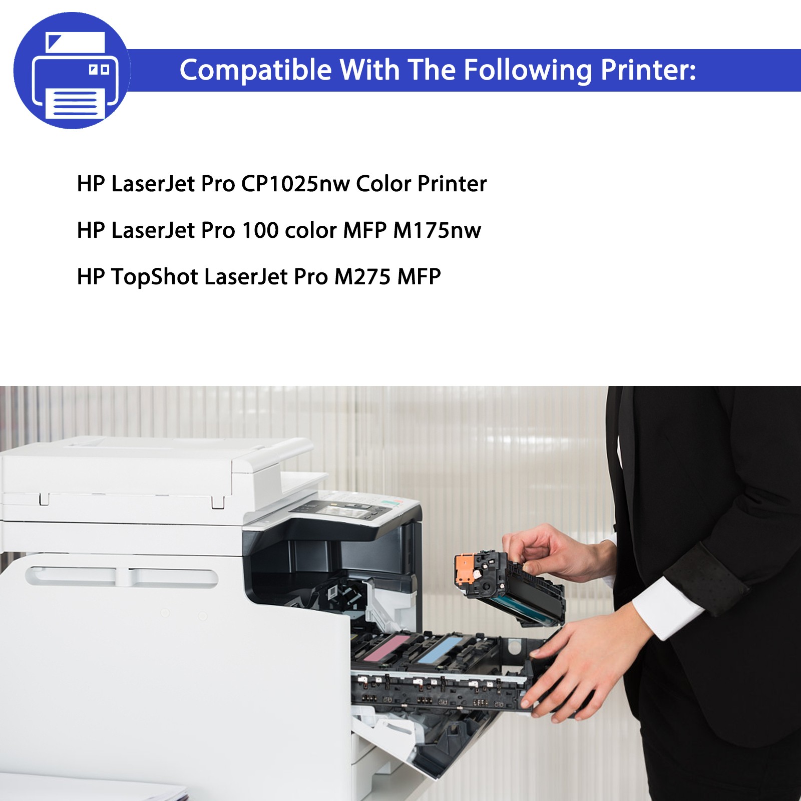 Compatible HP 126A Color Drum Unit CE314A for Color Laserjet M175 CP1025 X2