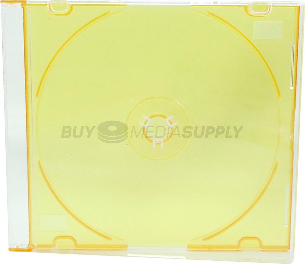 5.2mm Slimline Orange Color 1 Disc CD Jewel Case Lot