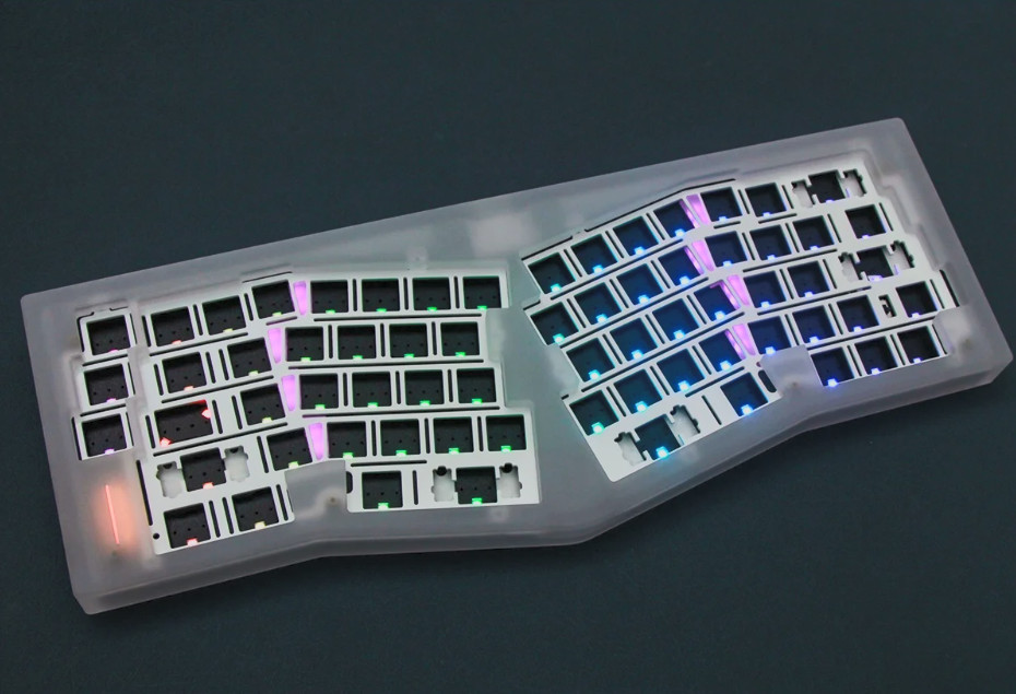 Slice Mechanical Keyboard Kit Tri Mode Alice68 Acrylic Keyboard