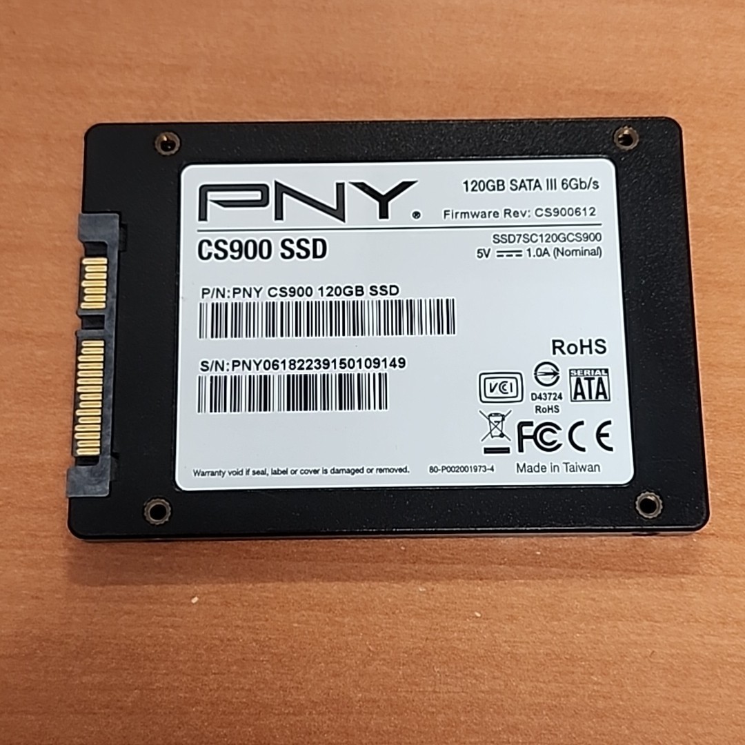 PNY CS900 120GB 2.5″ Internal SSD (SSD7CS900-120-RB)