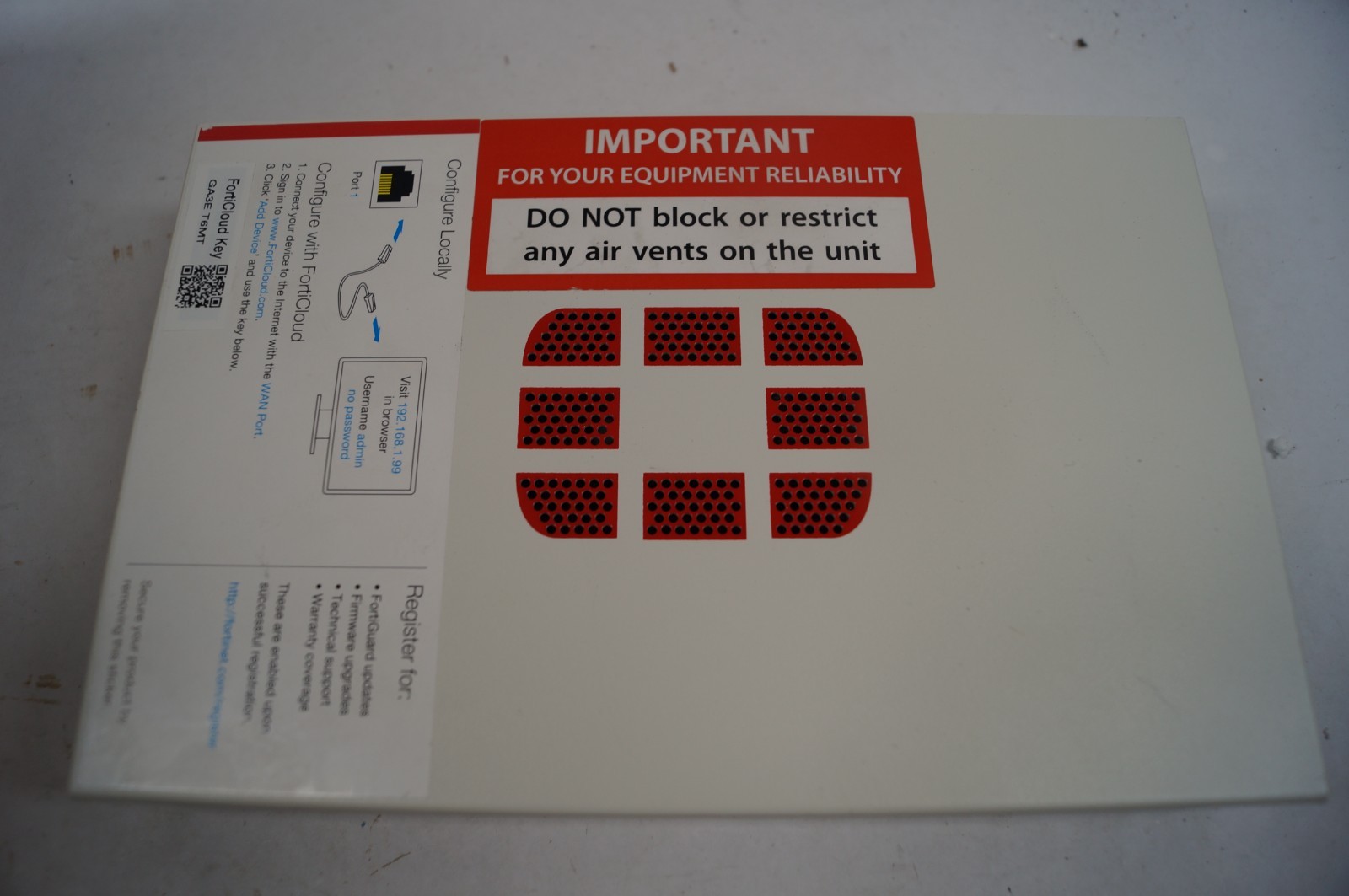 FortiNet FG-50E FortiGate 50E High Performance UTM Router No Cord WORKING C222
