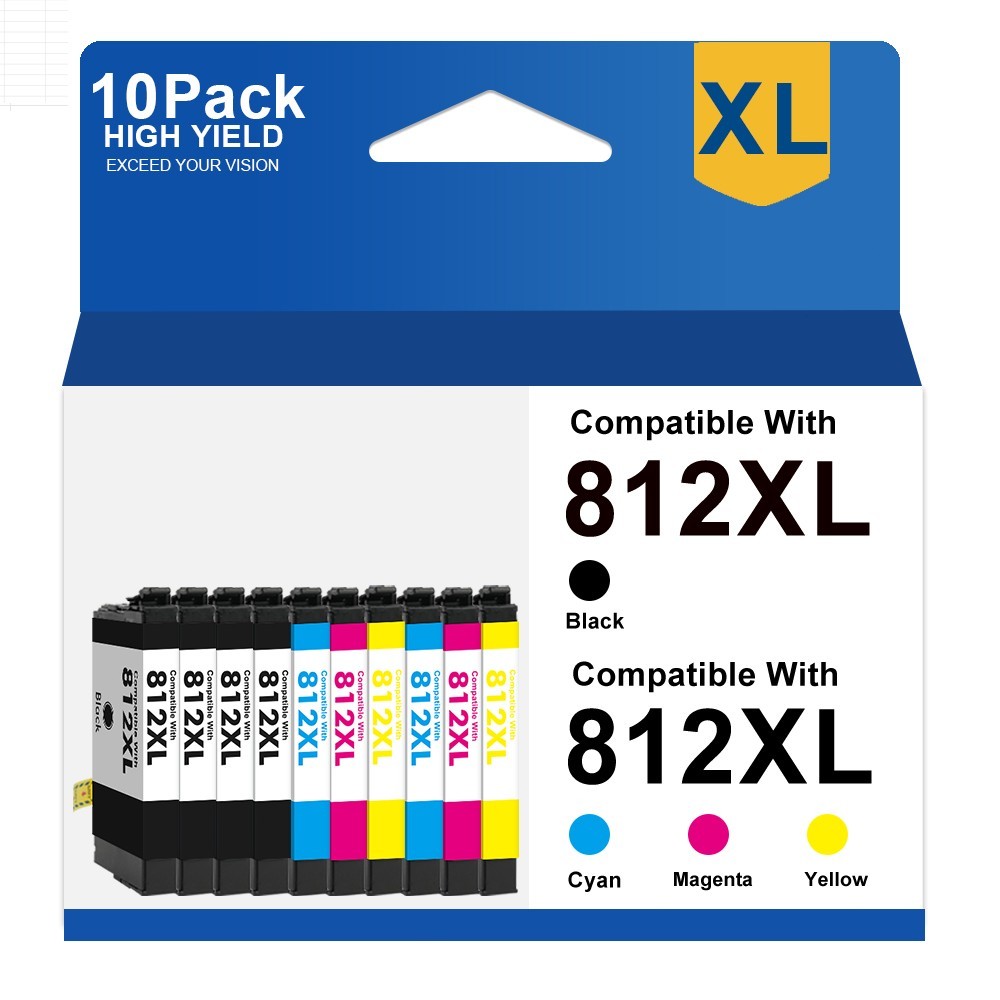 T812XL 812XL Ink Cartridges Combo for Epson WF-7840 WF-7820 WF-7310 EC-C7000 LOT