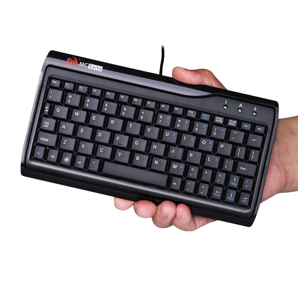 Super Mini Wired Keyboard MCSaite Full Size 78 Keys Keypad Small Portable Fit…
