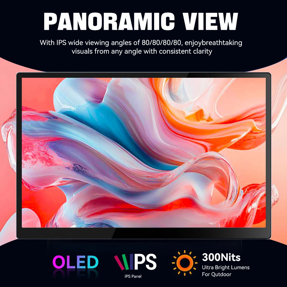 OLED 2.5K Portable Monitor Touchscreen 10.5″ 2560×1600 High-end fr Laptop Gaming