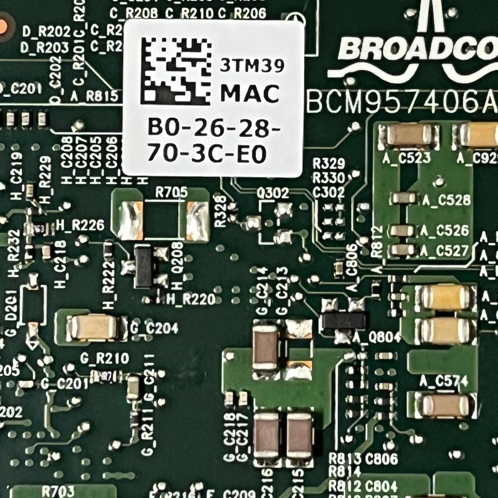 Dell Broadcom 57416 2x BASE-T RJ-45 10GBps Network Controller Card 3TM39
