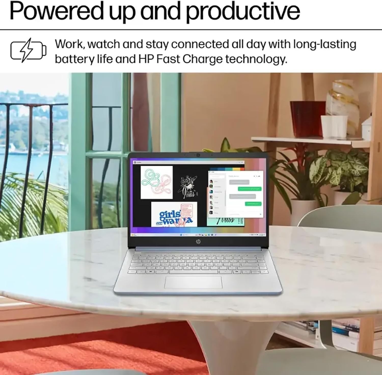 HP 14 ”Laptop, Intel Processor N150, 4GB RAM, 128GB UFS + 128GB MSD, Win11 Pro
