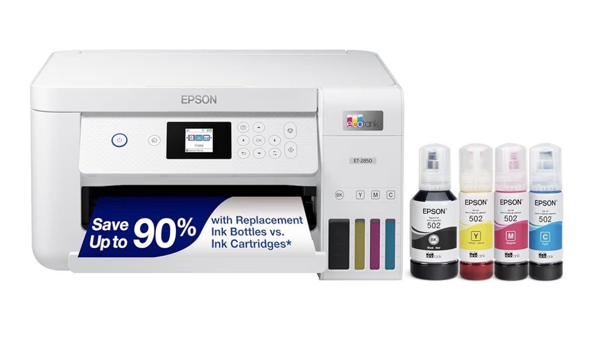 Epson EcoTank ET-2850 Wireless Color AIO Cartridge Free Supertank Printer