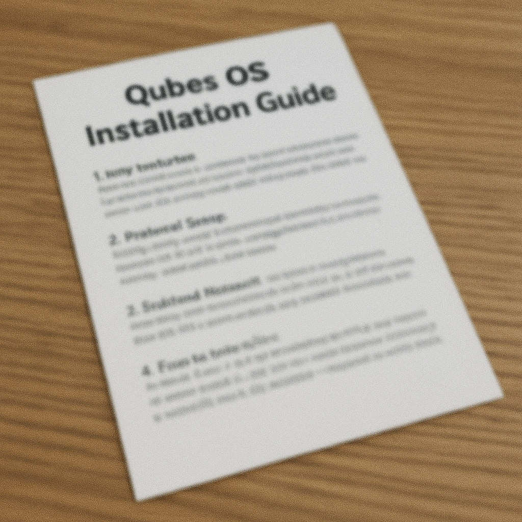 Qubes OS Secure Installer USB + Intro & Guide – Latest Version