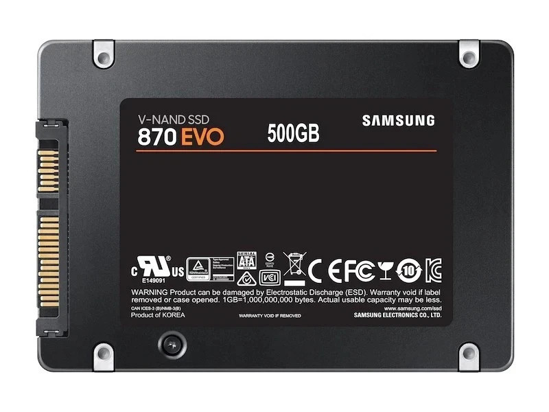 SAMSUNG 500GB 870 EVO SSD SATA III 2.5″ SOLID STATE DRIVE
