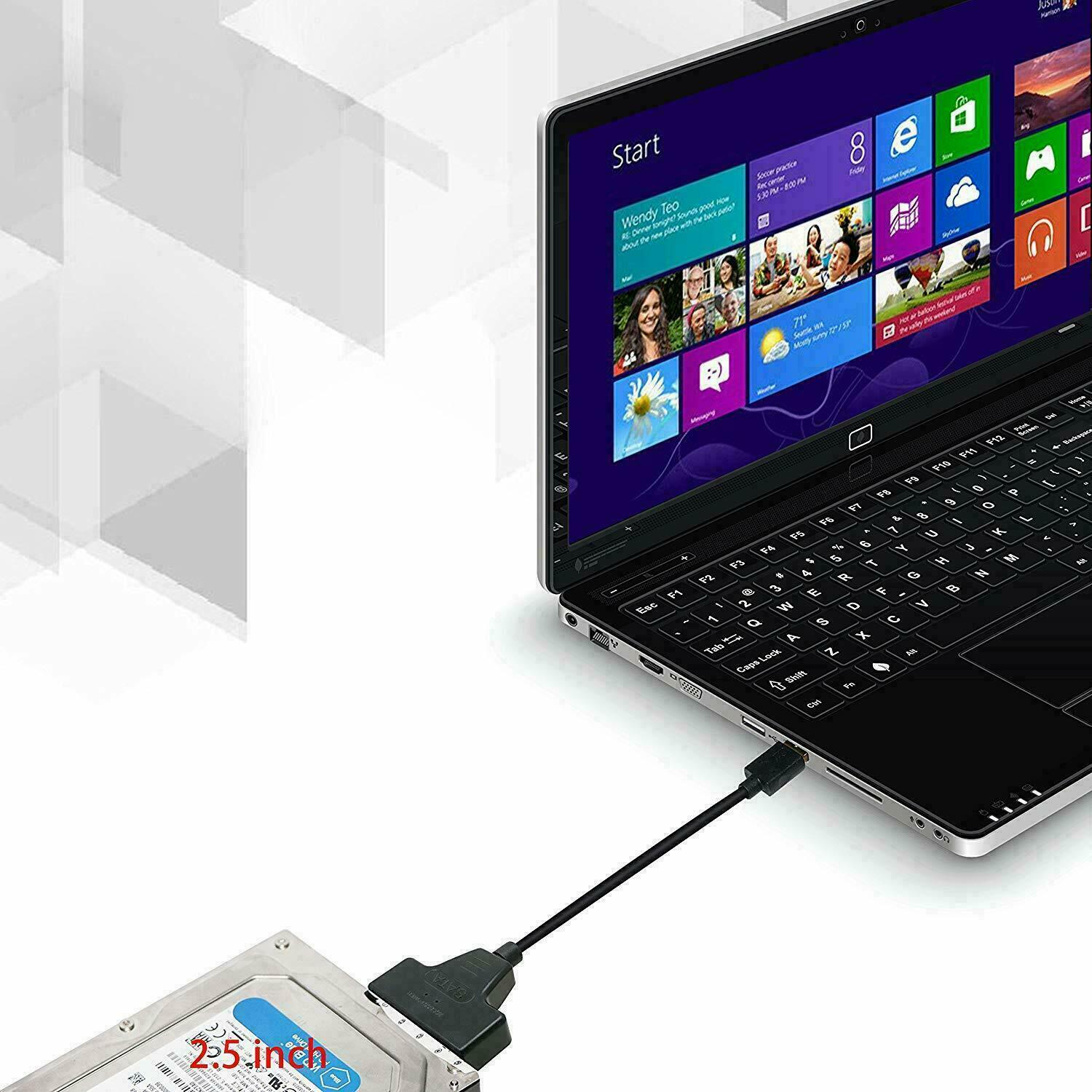 USB 3.0 to 2.5″ SATA III Hard Drive Adapter Cable/UASP -SATA to USB3.0 Converter