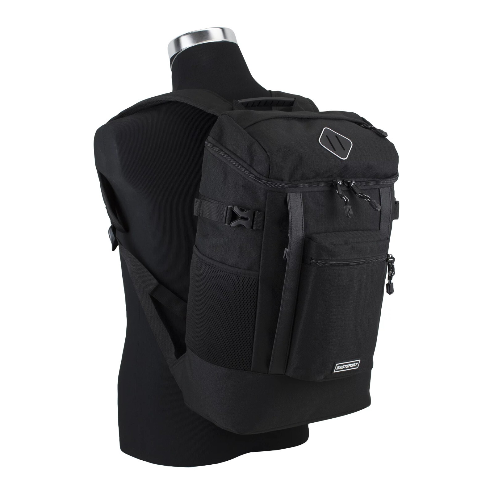 EASTSPORT Unisex RIVAL 18.5 in Laptop Backpack BLACK, Holds up to a 17 in Device