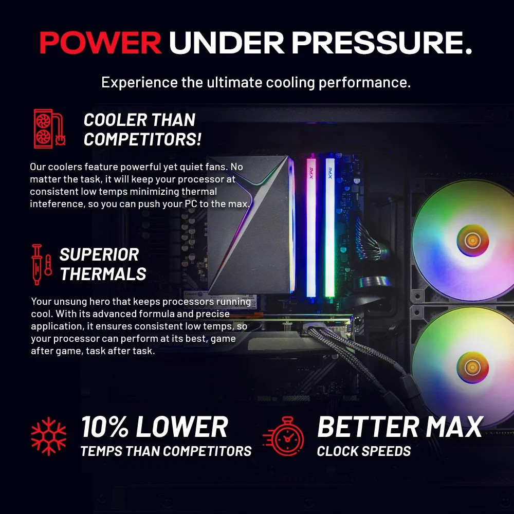 Skytech Gaming Azure 3 Gaming PC, AMD R5 5500, AMD RX 7600, 1TB, Win 11