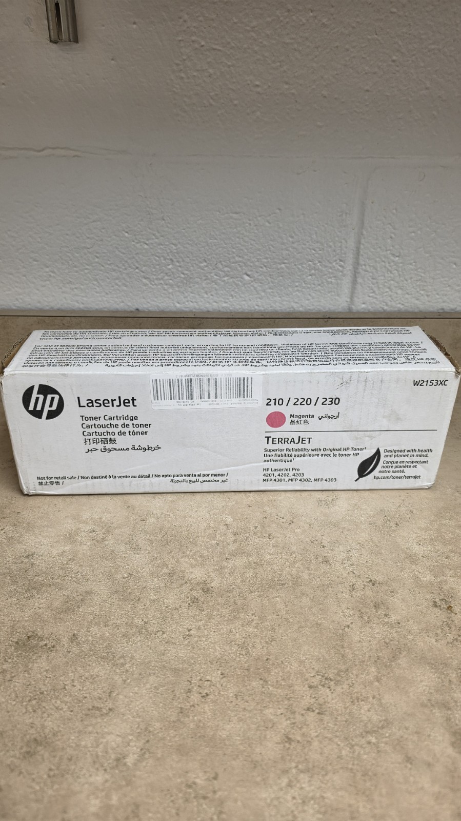 Genuine HP W2153XC (210X) Magenta High-Yield Toner – Factory Sealed