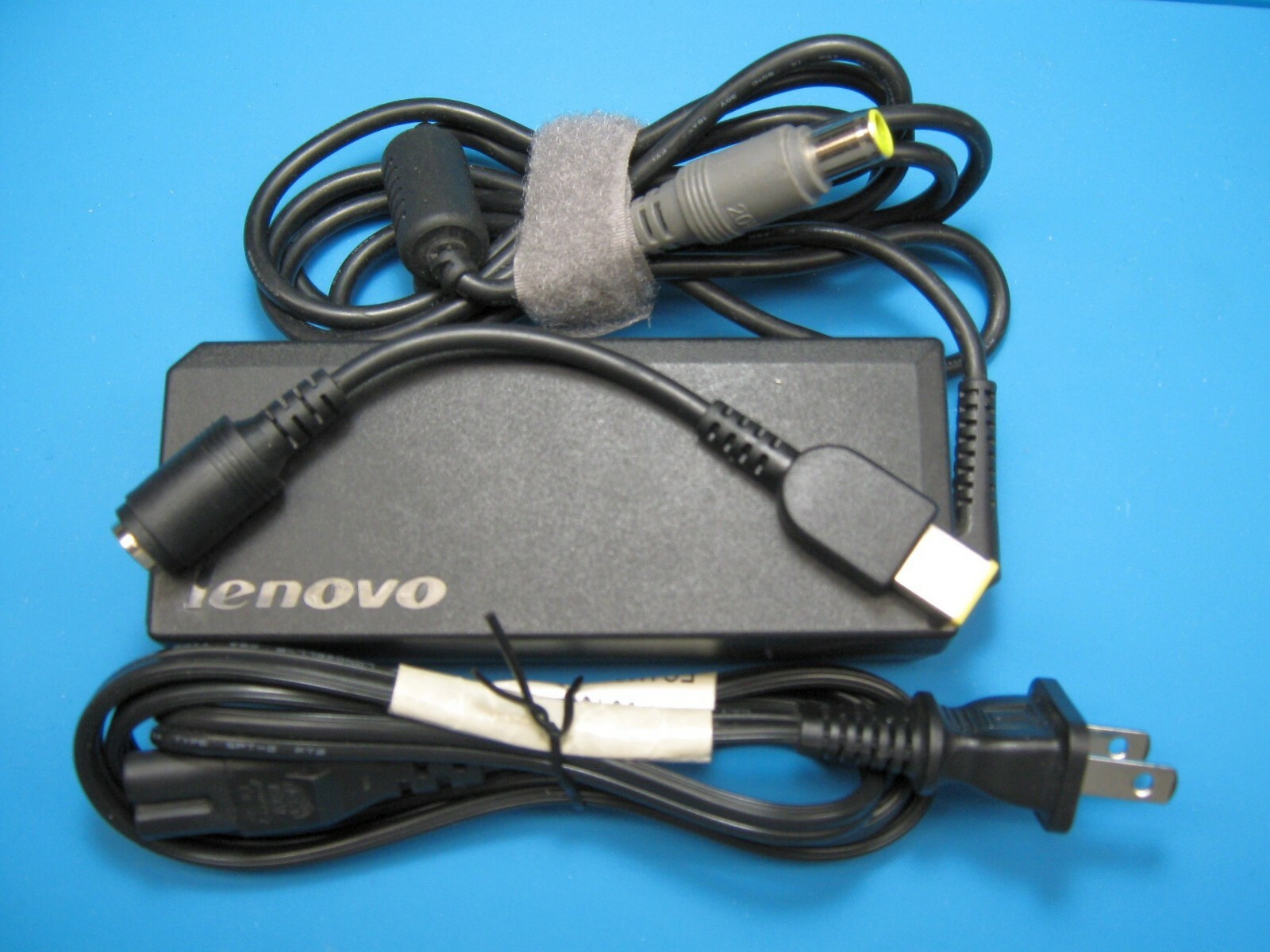 Genuine OEM Lenovo 90W 20V 4.5A AC Power Supply Round Tip + Square Tip Adapter