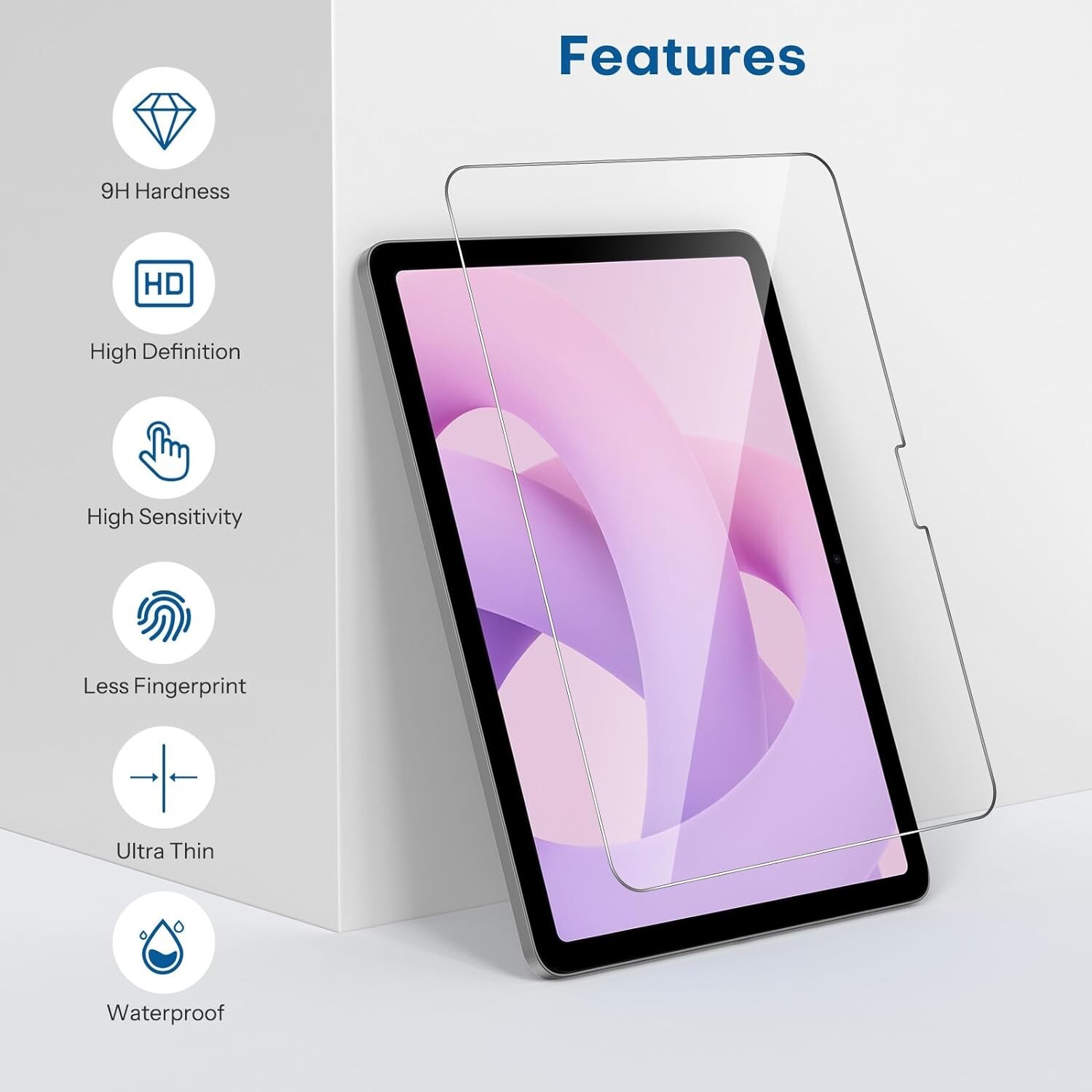 2 Pack iPad Air 11 inch Screen Protector Tempered Glass for iPad Air 11″ M2 2024