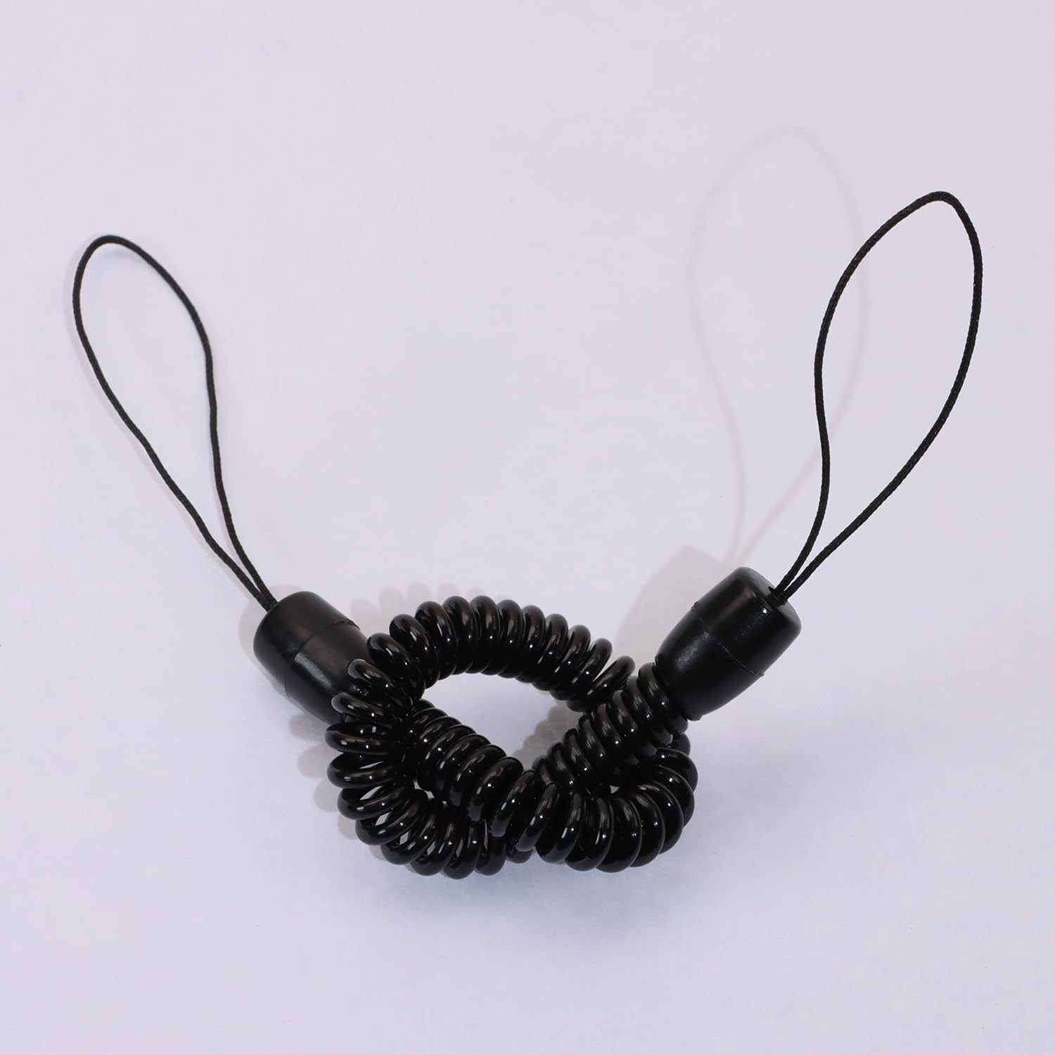 Mini Skater Plastic Elastic Tether Lanyard for Touch Pens 11.81-inch, Black
