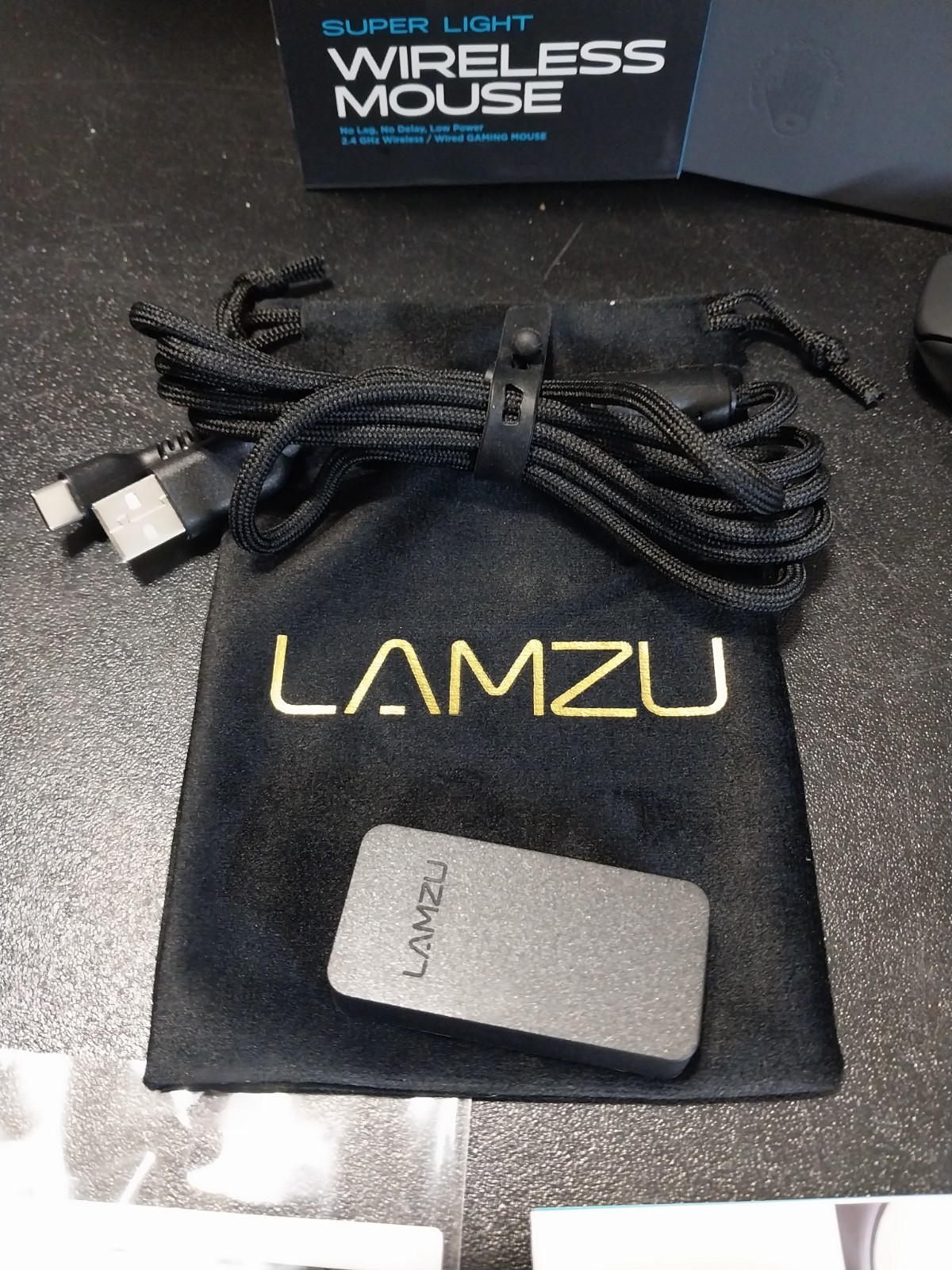 Lamzu Maya 4K 26000 DPI Wireless Gaming Mouse Super Light 5 Button Black