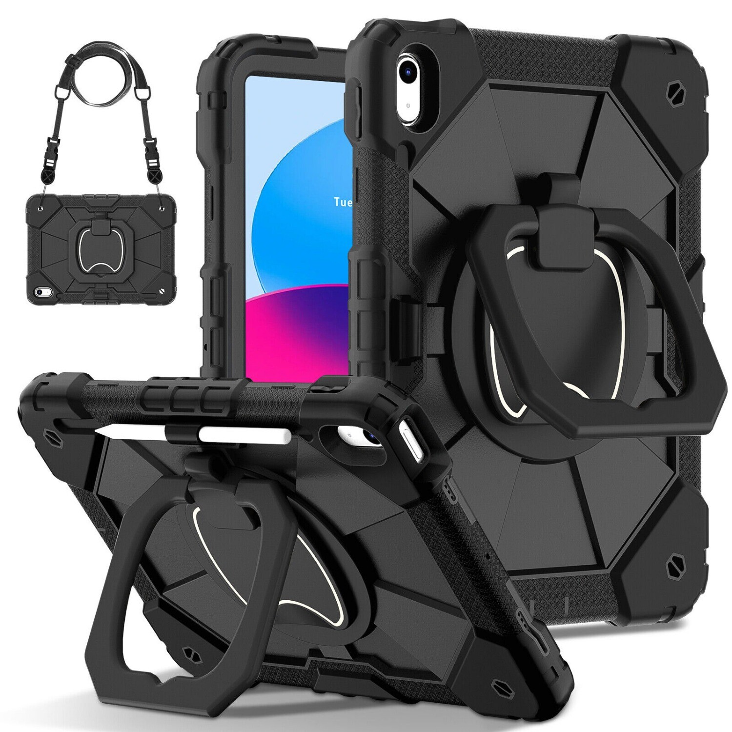 Cover For iPad 10.2″ 7 8 9th / 10.9″ Air 4 5 10th / Pro 11/ Mini Shockproof Case