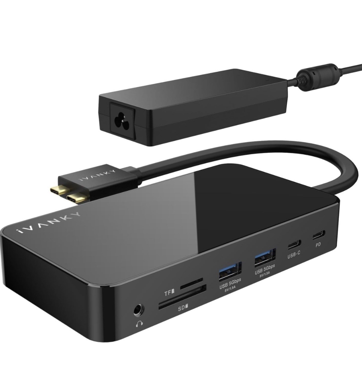 iVANKY FusionDock 1+ MacBook Docking Station 12 in 1, VCD08, Black –