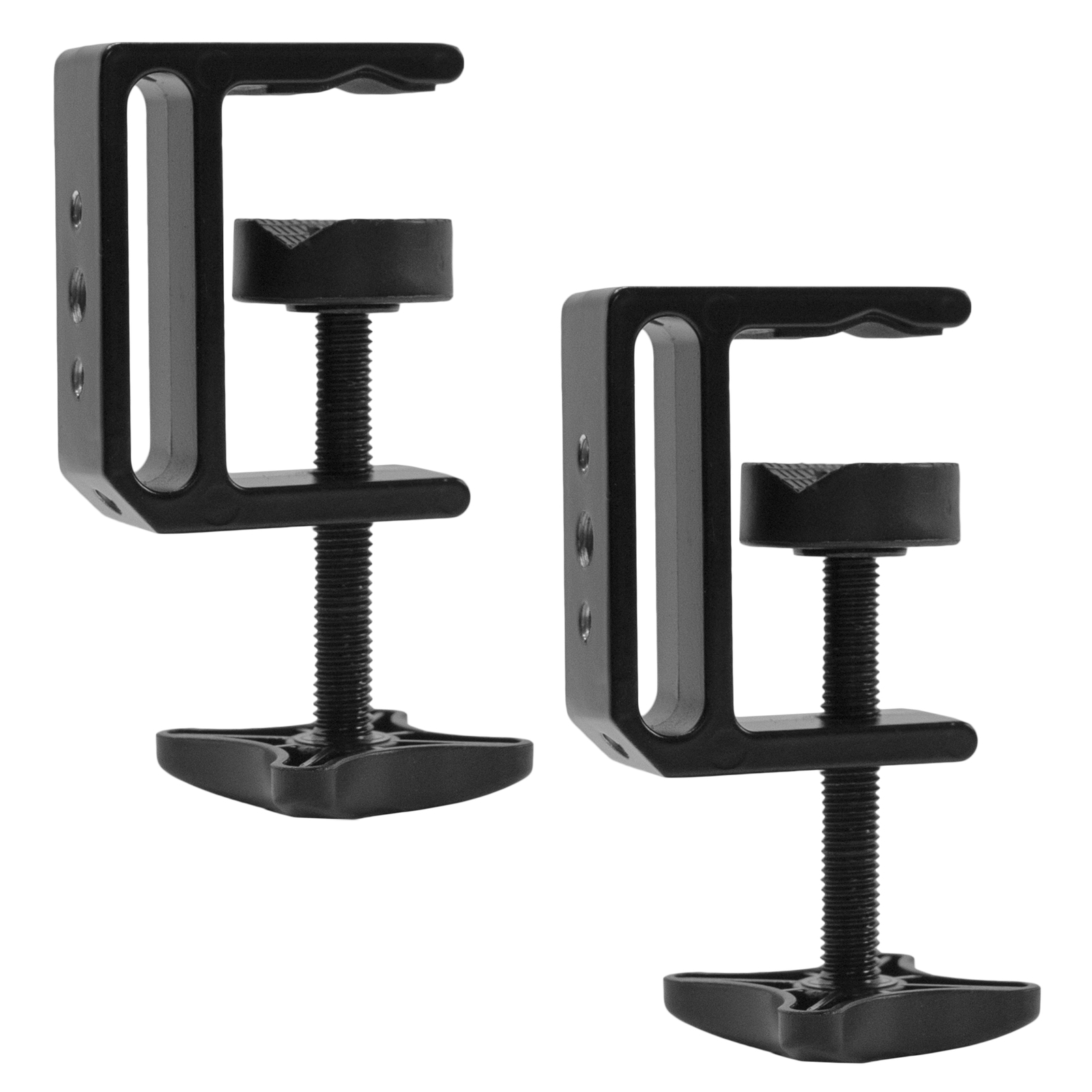 VIVO Universal Heavy Duty C-Clamps with 1/4 inch-20 and 3/8 inch-16 Sockets (x2)