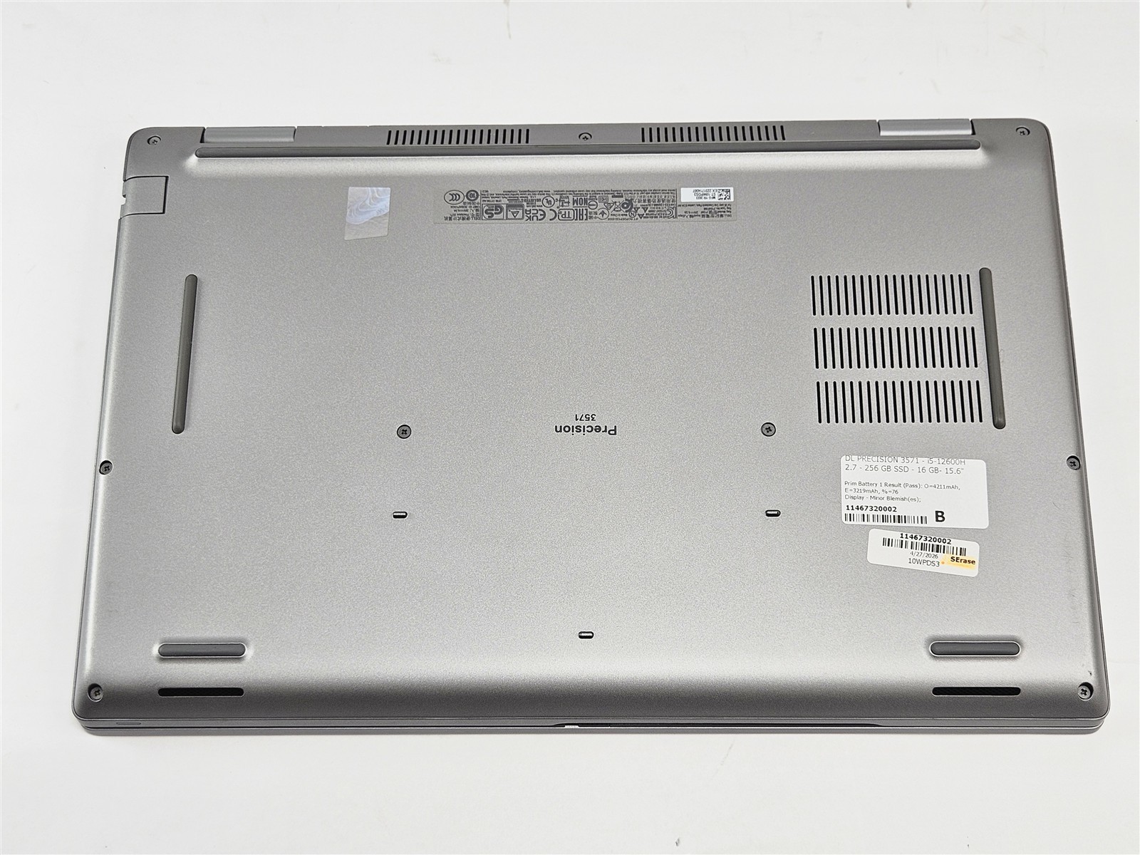 Precision 3571 Dell 16GB 256GB SSD i5-12600H 15.6″ NVIDIA T600