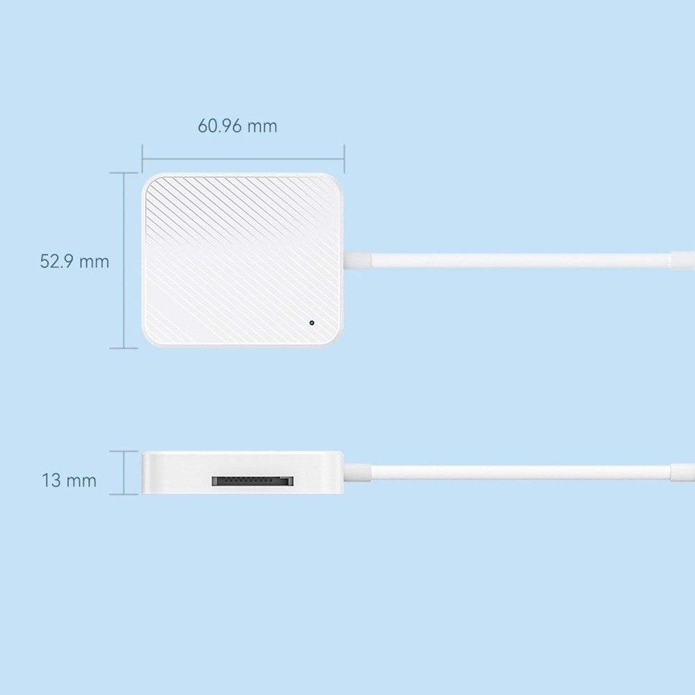 4 in 1 Type-C USB-C Smart Media M2 SD SM XD Memory Card Reader Adapter White