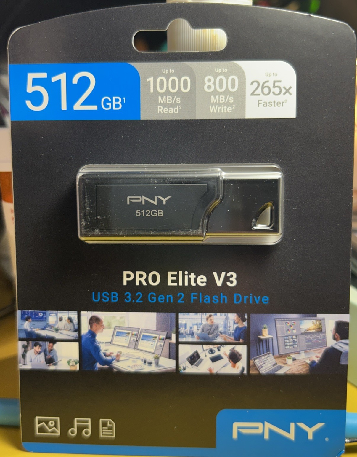 PNY Pro Elite V3 USB 3.2 Gen 2 Flash Drive 512GB NEW