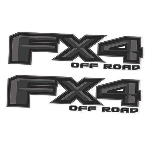 FX4 Off Road Decal Replacement Premium Series (BLACK and Metallic Finish)
