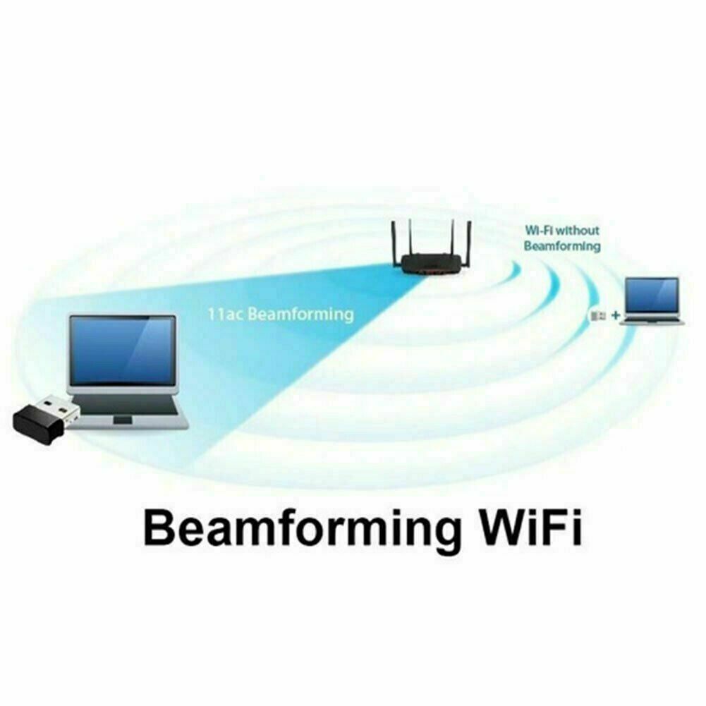 Wireless Lan USB PC WiFi Adapter Network 802.11AC 1200Mbps Dual Band 2.4G / 5G