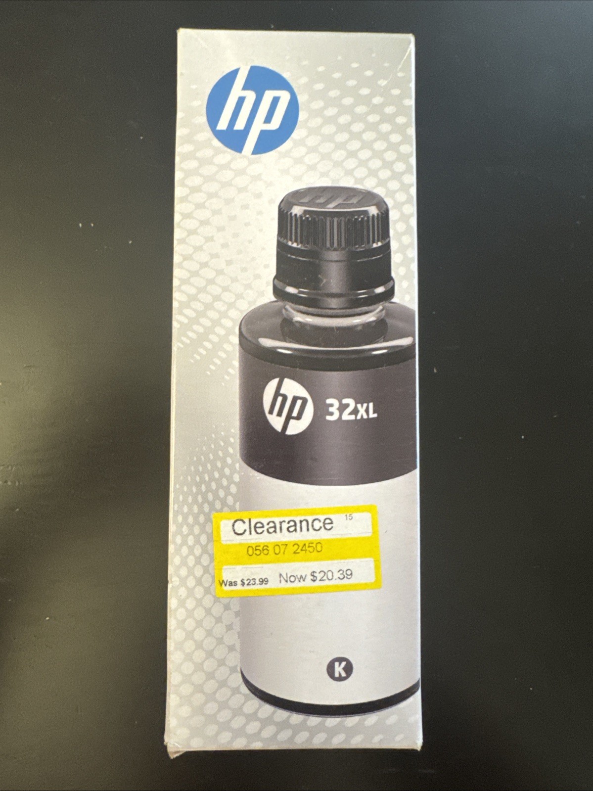 HP 32 Black Ink Bottle EXP MAR /2026