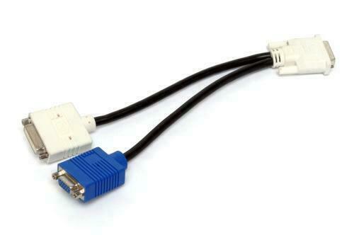 X2026 DVI-I(Male) to DVI-D / VGA (Female) Y-Splitter Monitor Cable