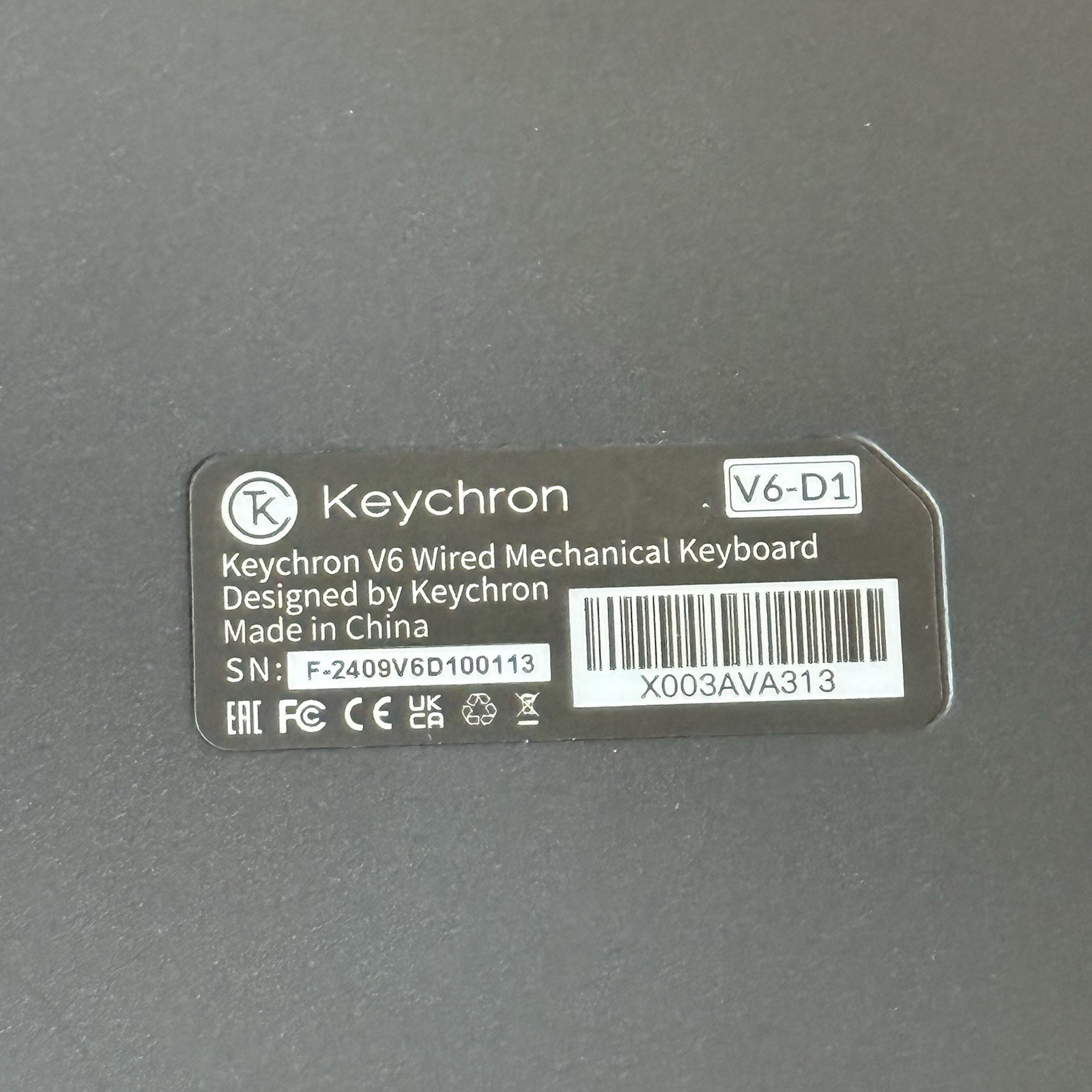 Keychron V6 Wired Mechanical Keyboard Knob Version Full-Size MINT Complete WORKS