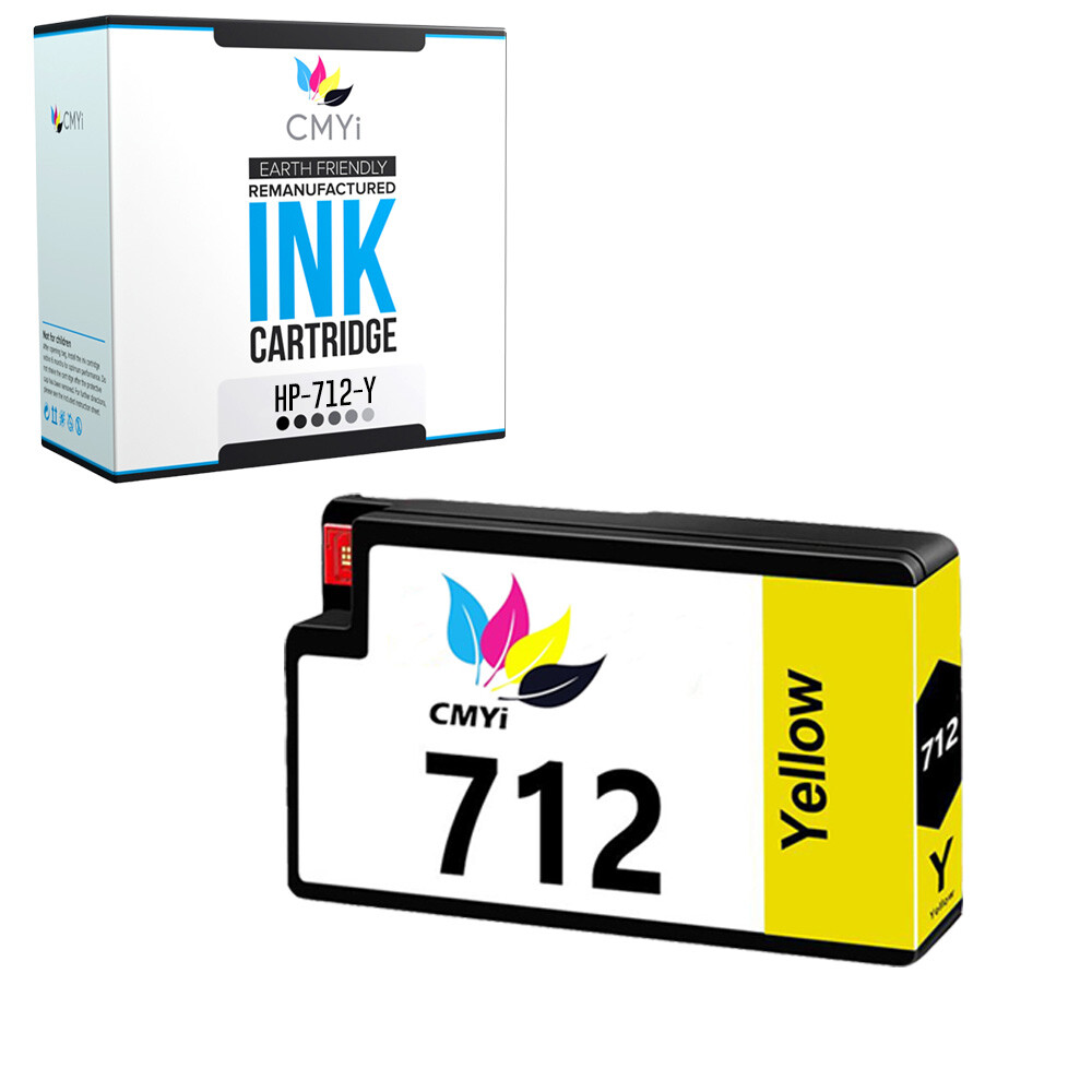 Compatible HP 712 Yellow Ink Cartridge for DesignJet T210, T230, T250, T630