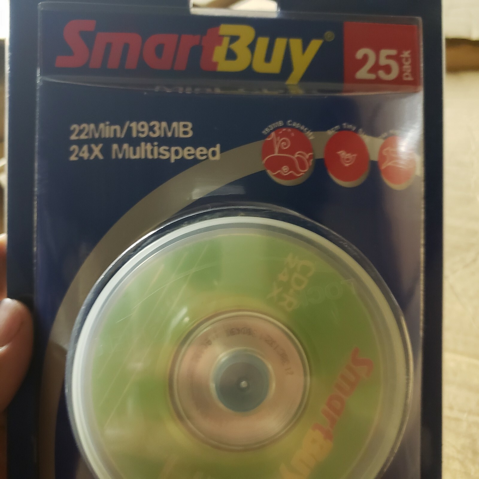 25x Mini CD-R 25 Pack 8cm 193 MB Mo 22 Minute 1x-24x Pocket CD-R Memory CDR NEW
