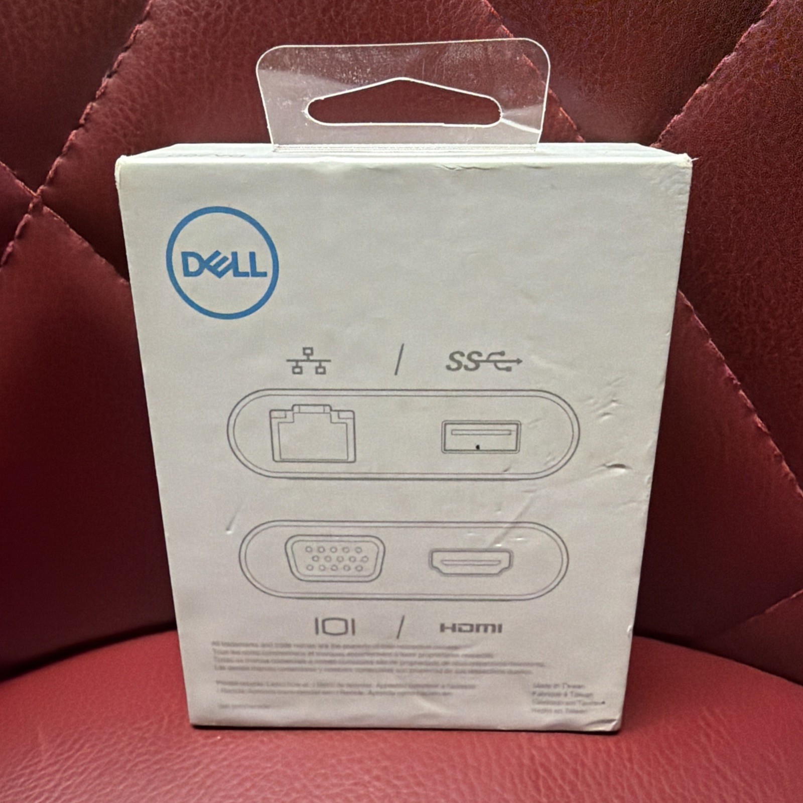 Dell JF19J USB-C Adapter to HDMI USB 3.0 RJ45 Ethernet VGA Hub DA200
