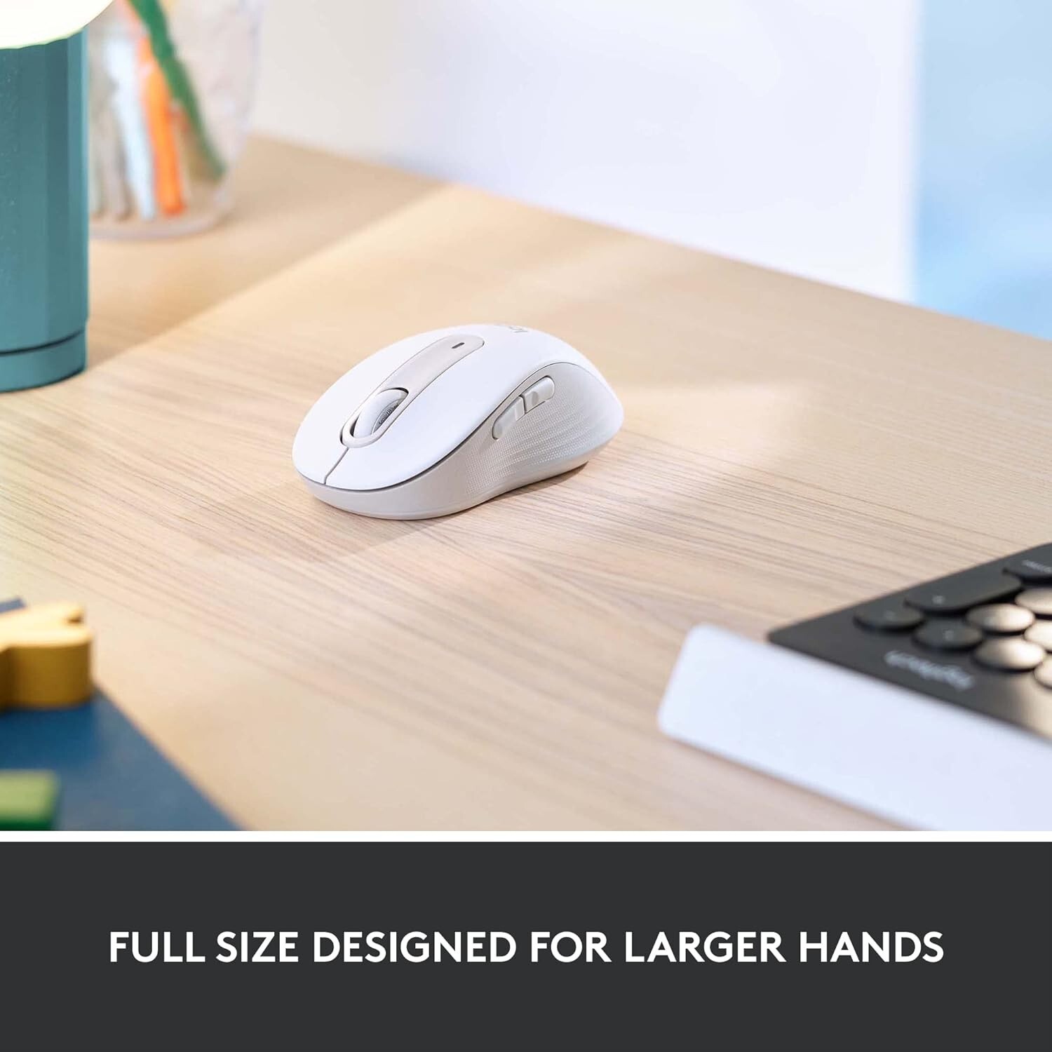 Logitech Signature M650 L for Business Wireless Mouse Bluetooth Off White