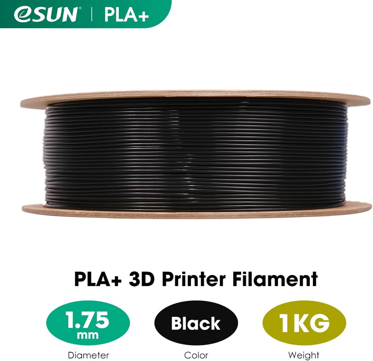 PLA+ Filament 1.75mm, 3D Printer Filament PLA Plus, Dimensional Accuracy +/- 0.0