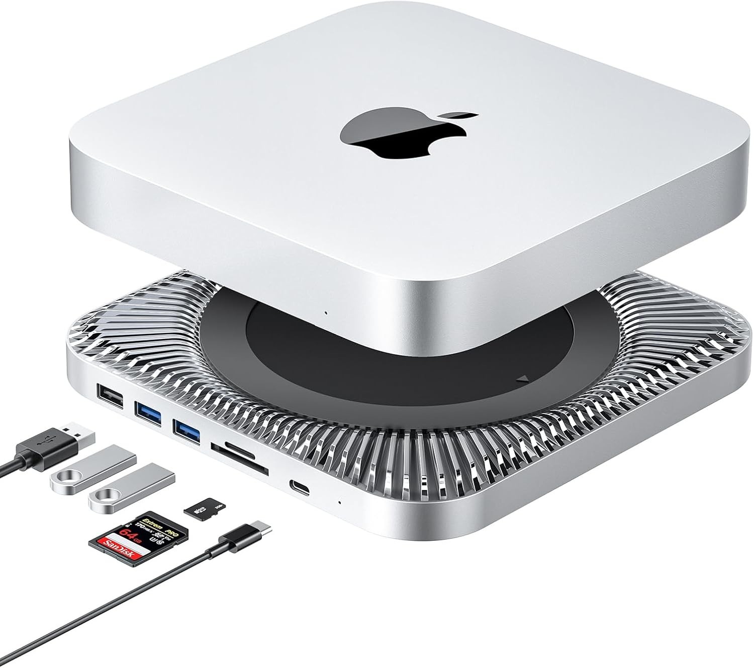 Mac Mini M1/M2 Docking Station with Hard Drive Enclosure-~^