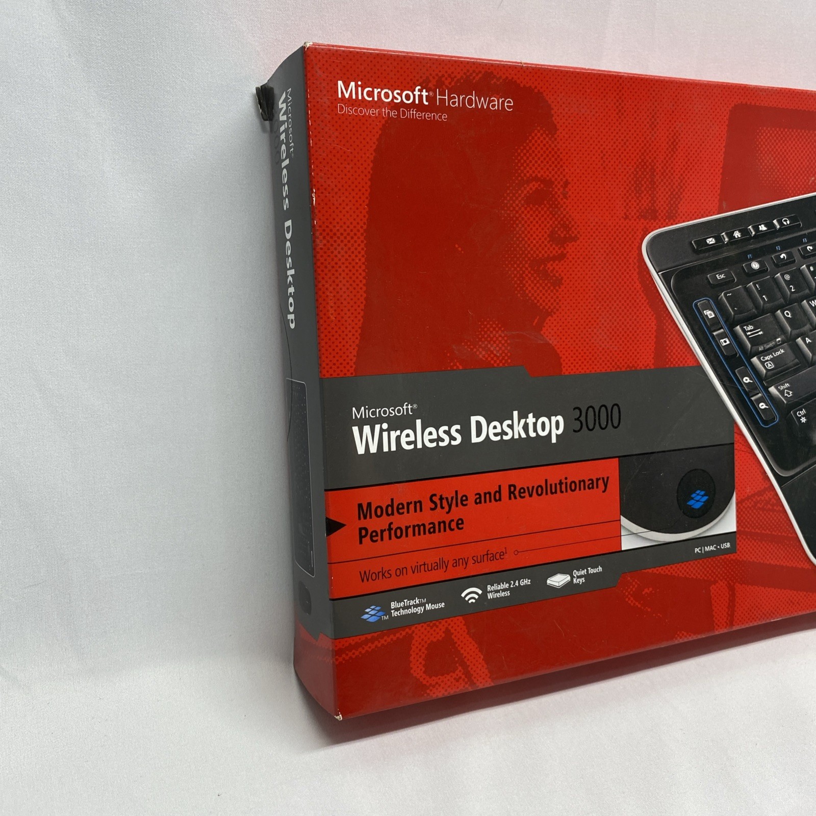 Microsoft Wireless Desktop 3000 Keyboard Bluetrack Tech KeyboardMouse Dongle