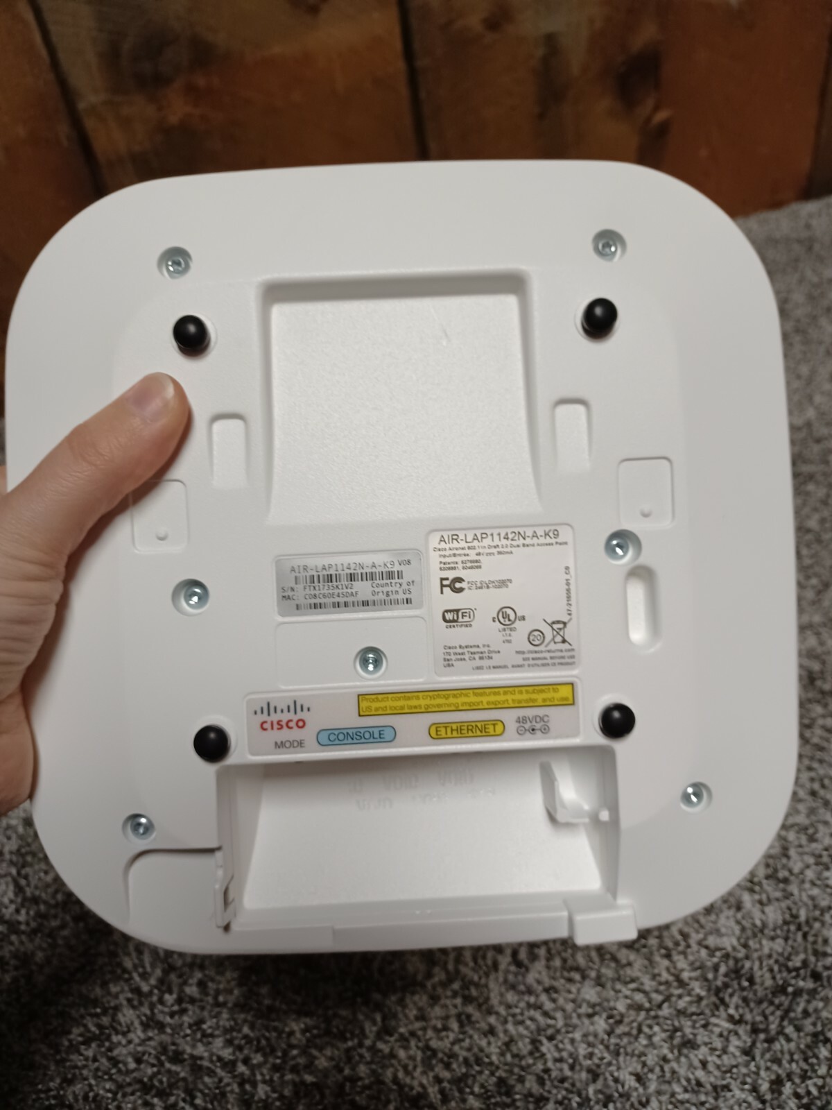 Cisco AIR-LAP1142N-A-K9 Wireless AP Dual-Band WiFi Access Point WORKING