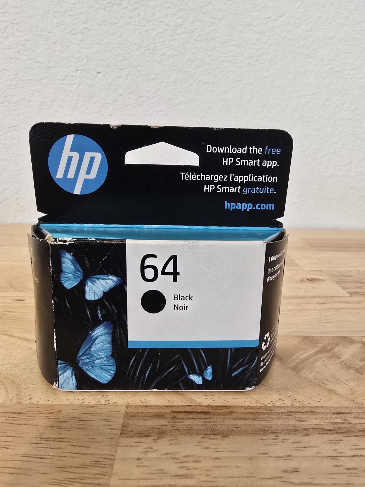 HP 64 Genuine: Black Ink Cartridge N9J90AN EXP. 12/2024 Brand New Sealed