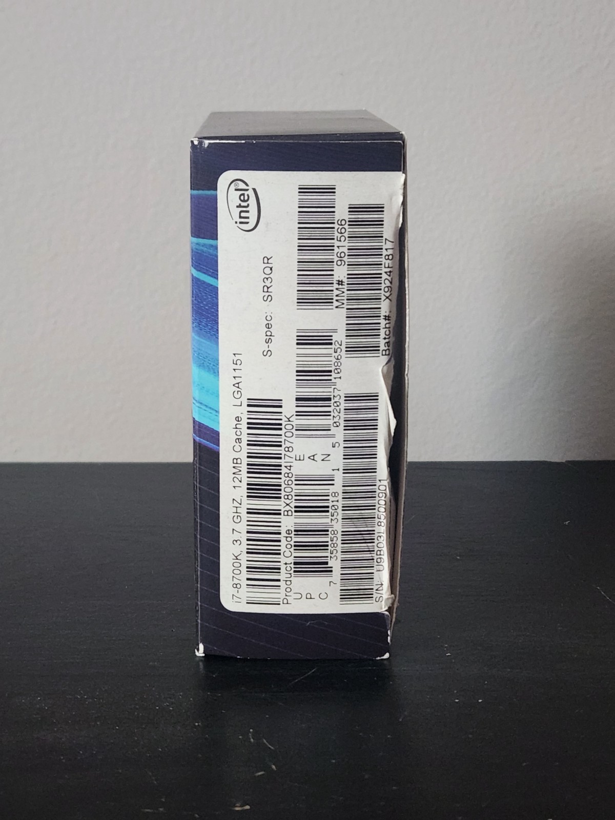 Intel Core i7 8700K CPU Processor(4.70 GHz, 6-Core, LGA 1151/Socket H4) SR3QR