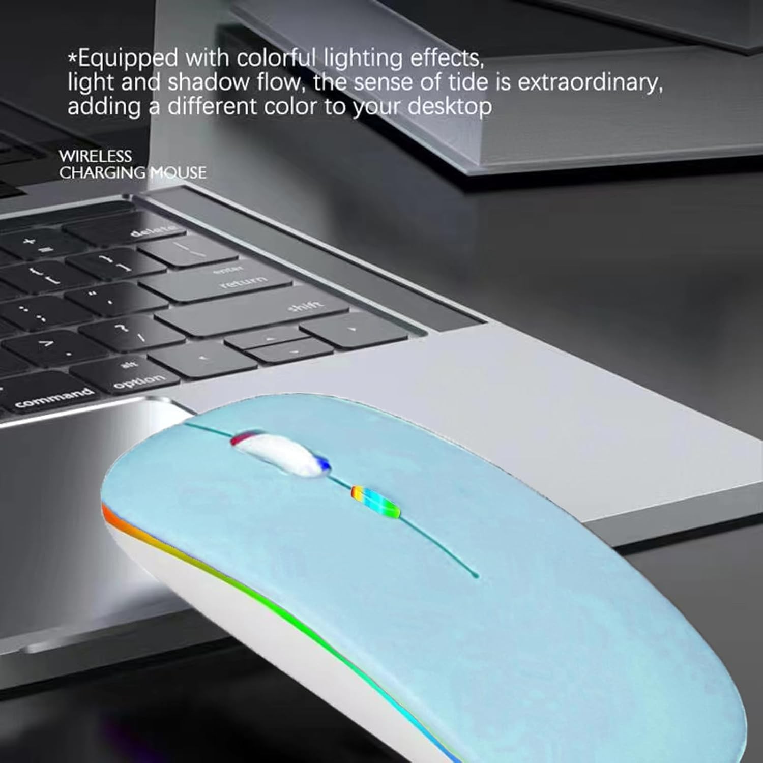 Colorful Dual Mode Bluetooth Mouse – Rechargeable, Slim & Silent for All Devices
