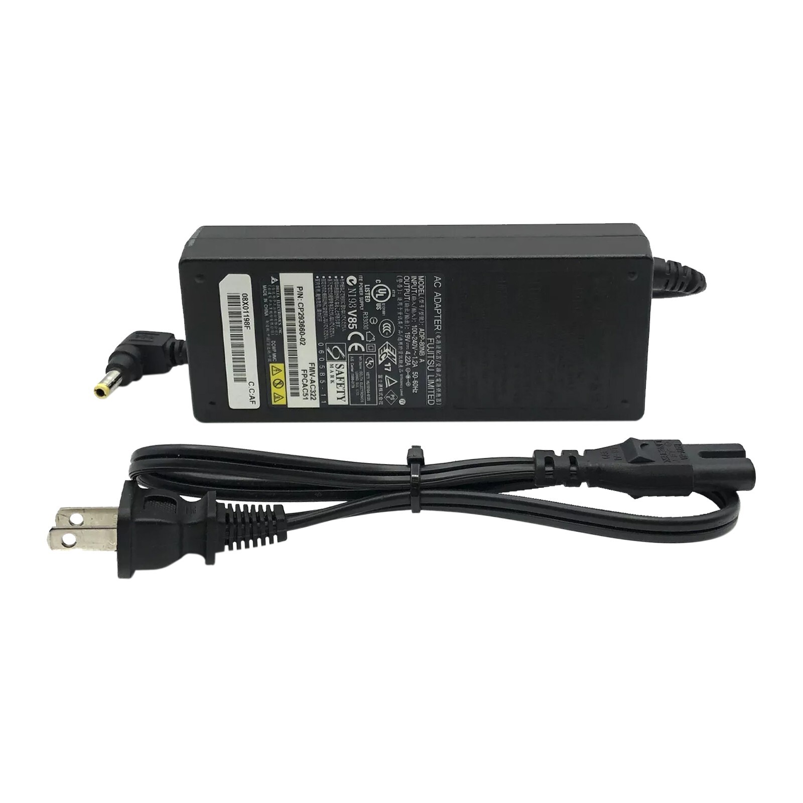 Genuine Fujitsu AC Adapter 80W for Lifebook S – Series Laptop w/Power Cord