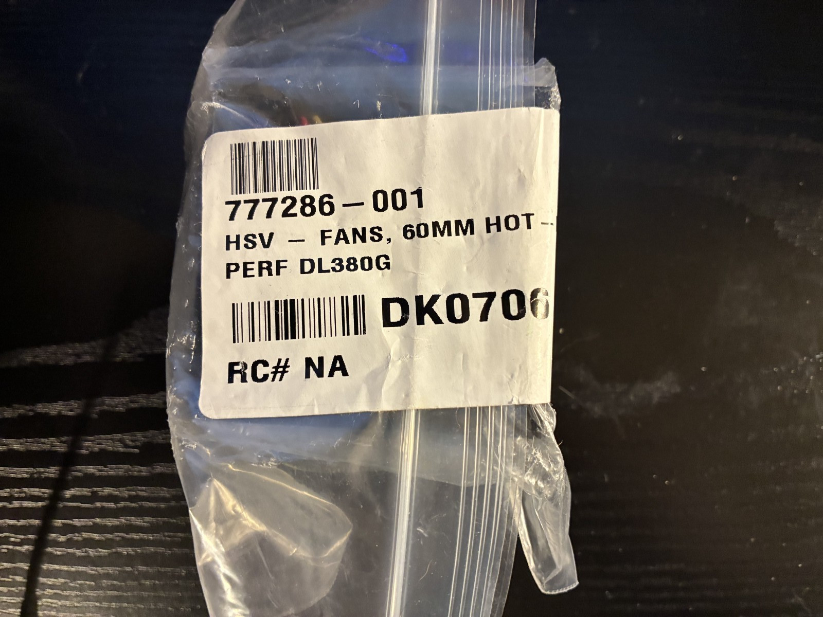HP 777286-001 DL380 G9 Riser Fan 60mm Hot Plugin