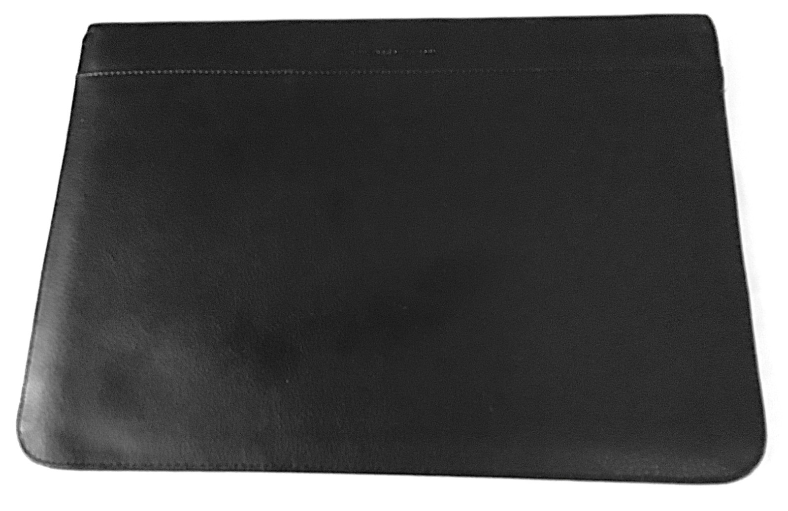 Snugg Black Synthetic Leather Laptop Sleeve Case, Solid Pattern, EUC