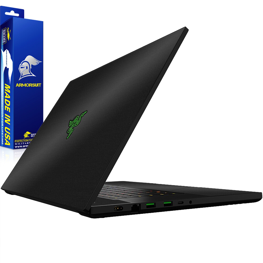 Armorsuit Matte Metallic Black Vinyl Skin Wrap Film for Razer Blade 16 USA