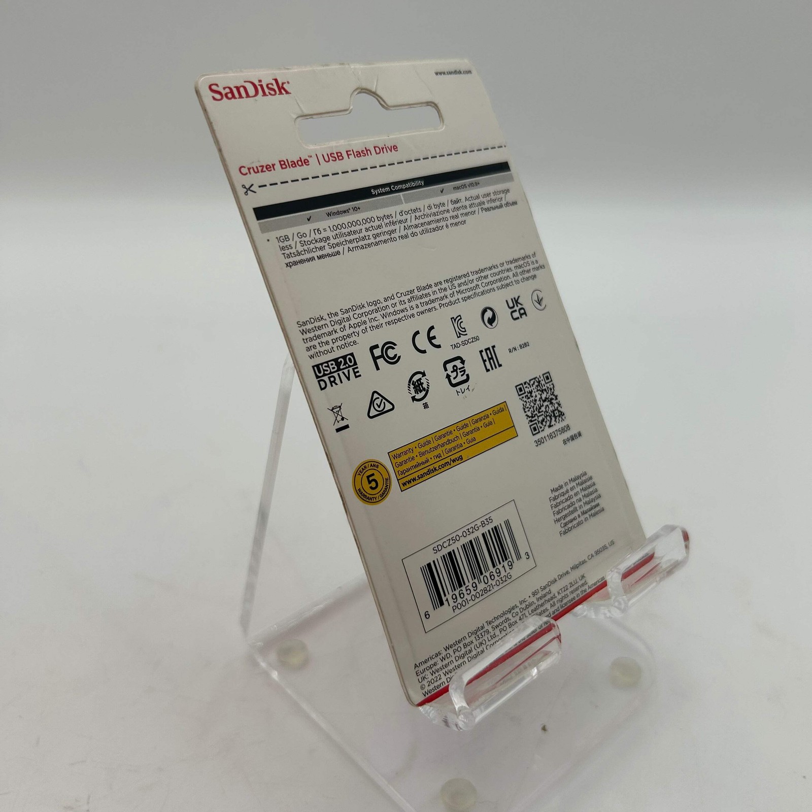 SanDisk Cruzer Blade USB 2.0 32GB Flash Drive – Brand New